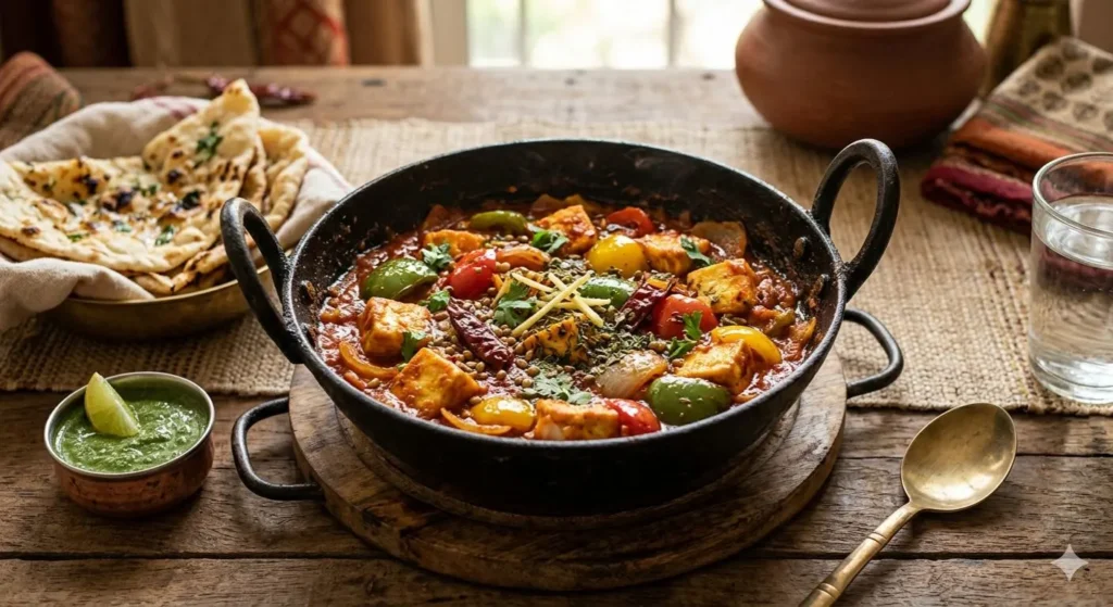 kadhai paneer recipe dish