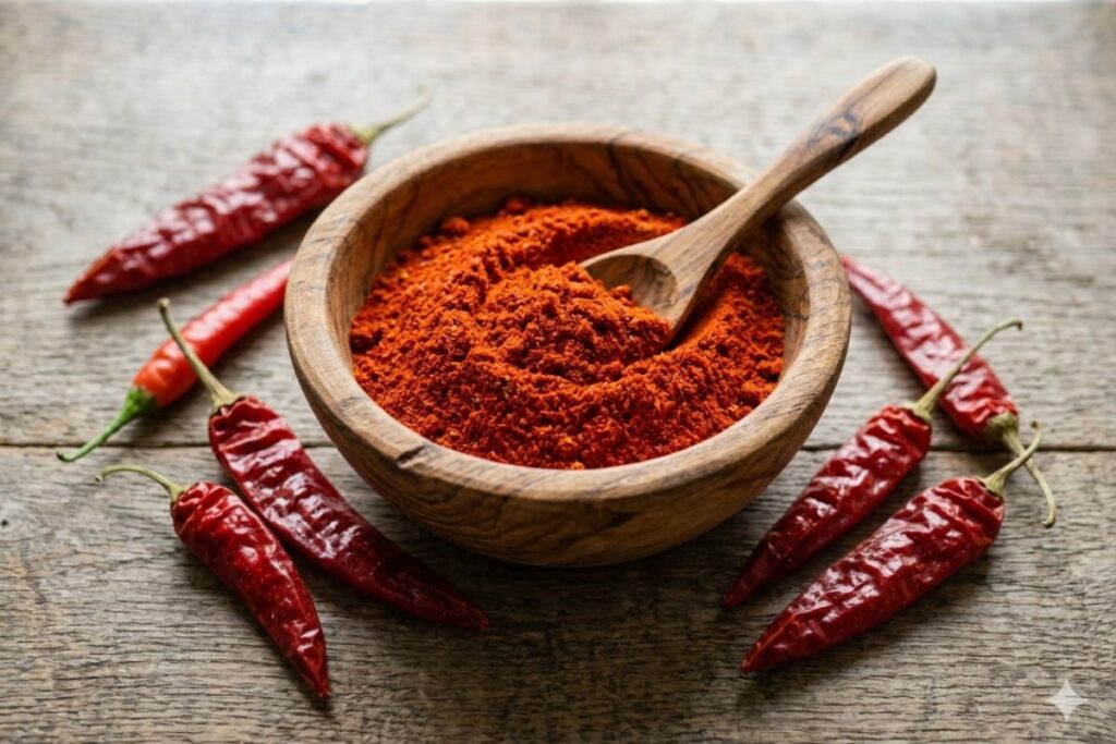 indian mirch powder heat level