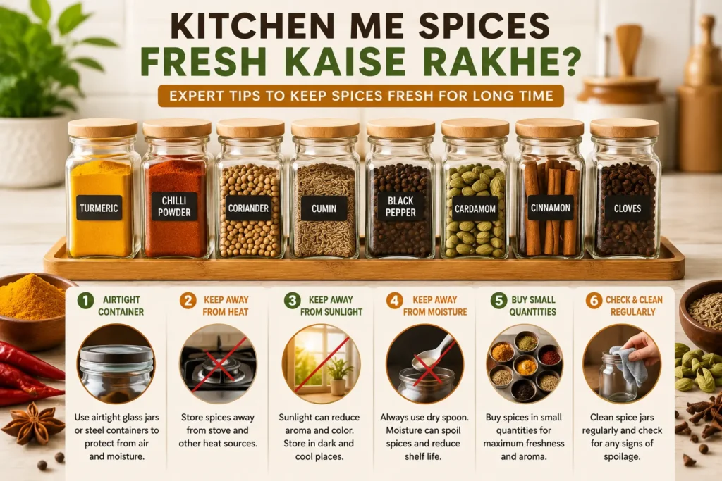 best way to store spices for long lasting freshness